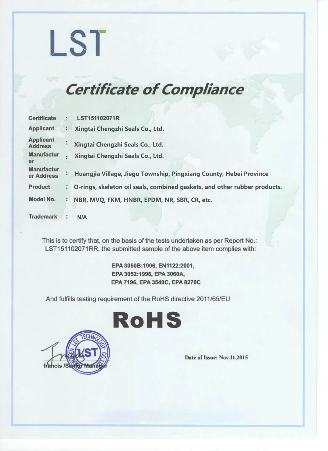 NBR TC OIL SEAL ที่มีประสิทธิภาพสูง สําหรับอุตสาหกรรมรถยนต์และอากาศ 4